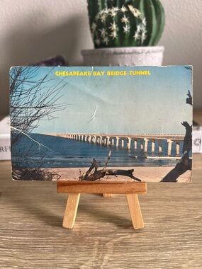 Vintage Chesapeake Bay Bridge Tunnel Postcard 1974 Posted Norfolk VA